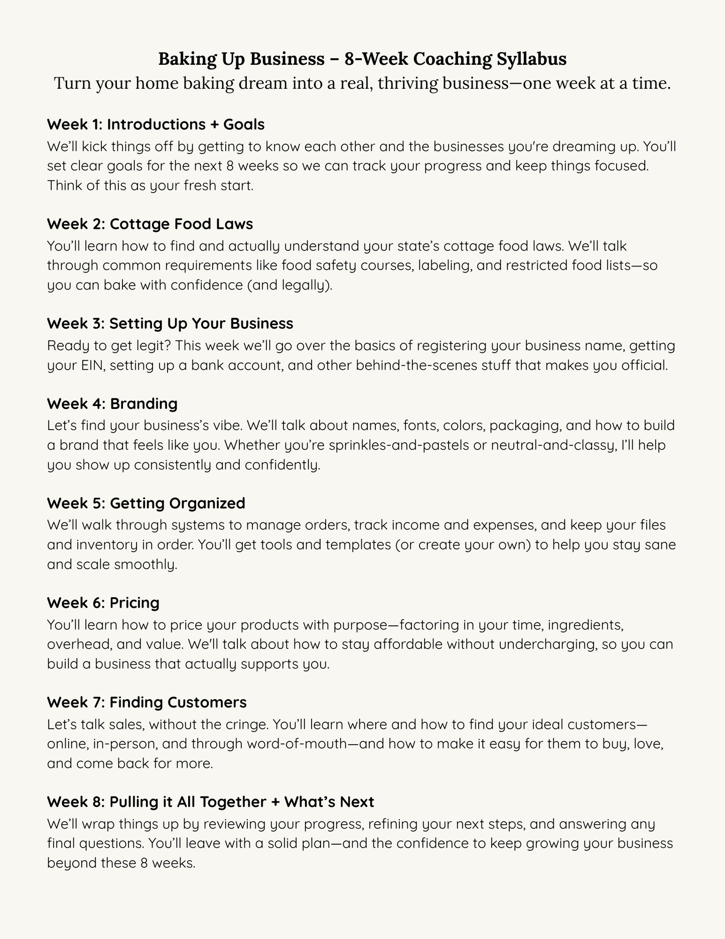 8 Week Small Group Coaching